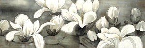 Wieco Art Magnolia Modern Giclee Canvas Prints Paintings to Photo Printed Artwork for Wall Decor