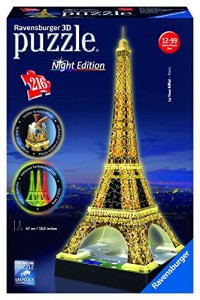 Ravensburger Eiffel Tower - Night Edition - 3D Puzzle (216-Piece)