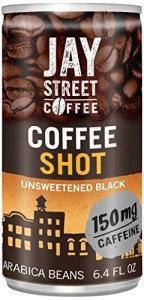 Jay Street Coffee, Coffee Shot, Unsweetened Black, 6.4 Ounce (Pack of 20)