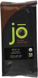 WILD JO: 12 oz, Dark French Roast Organic Coffee, Ground Coffee, Bold Strong Wicked Good Coffee! New Name, Great Brewed or Espresso, USDA Certified Fair Trade Organic, 100% Arabica Coffee, NON-GMO
