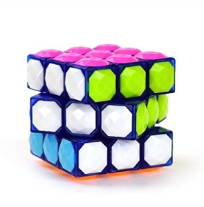 Aokbean 3 by 3 Speed Cube Stickerless Magic Cube 3*3*3 Puzzle 62mm