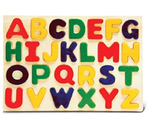 Puzzled Alphabet Raised Wooden Puzzle for Children