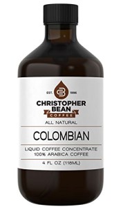 Colombian Cold Brew Or Hot Liquid Coffee Concentrate 4 Ounce Bottle