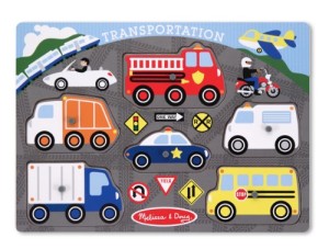 Melissa & Doug Transportation Peg Puzzle