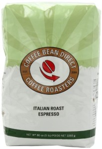 Coffee Bean Direct Espresso Whole Bean Coffee, 5 Pound