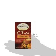 Twinings Pumpkin Spice Chai, 20 Count (Pack of 6), (Packaging may vary)