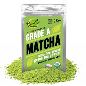 80 Servings, Best Organic Matcha Green Tea Powder for Drinking, Baking & Smoothies, EASIEST TO MIX No Matcha Whisk Needed Natural Instant Tea Concentration Supplement, Calm Energy Booster Grade A 8oz