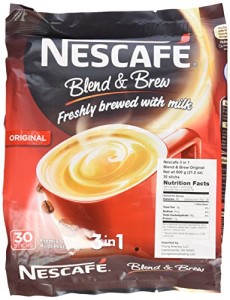 2 PACK - Nescafe IMPROVED 3 in 1 ORIGINAL (was named REGULAR) Premix Instant Coffee - Creamier Coffee Taste & More Aromatic - 19g/Stick - 60 Sticks TOTAL