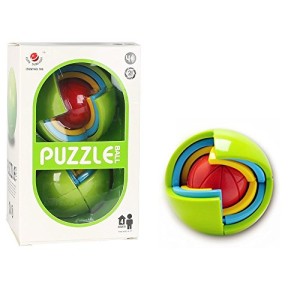 Ada005 3D Intelligence Ball Game puzzle | Establish high-order thinking logic | Learn the ability of control by combining mind and fingers(21 pieces)