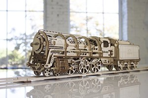 Ugears 3D Model Steam Locomotive with Tender