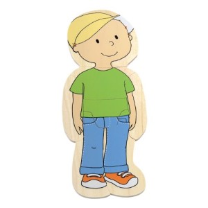 Hape - Your Body - Boy 5-Layer Wooden Puzzle