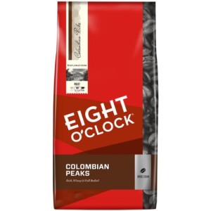 Eight O'Clock Colombian Peaks Whole Bean Coffee, 40-Ounce Package