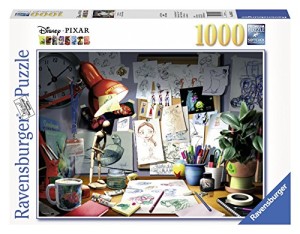 Ravensburger Disney Pixar: The Artist's Desk Puzzle (1000 Piece)