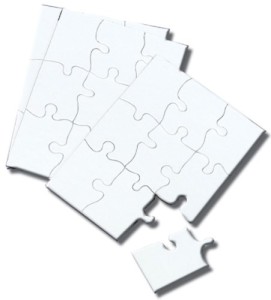 Inovart Puzzle-It Blank Puzzles 9 Pieces 4" x 5-1/2" - 24 Per Package