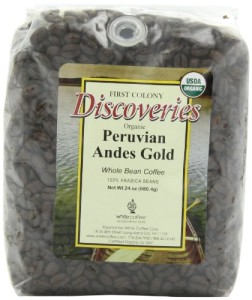 First Colony Organic Whole Bean Coffee, Peruvian Andes Gold, 24-Ounce