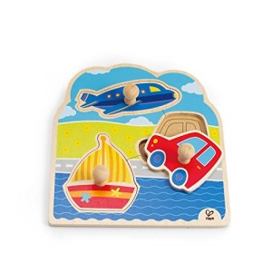 Hape - On The Go Wooden Knob Puzzle