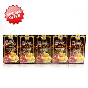5 Boxes Gano Cafe 3-in-1 By Gano Excel USA Inc. - 100 Sachets